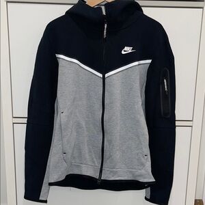 Nike Tech Black and Gray Men's Full Zip Jacket